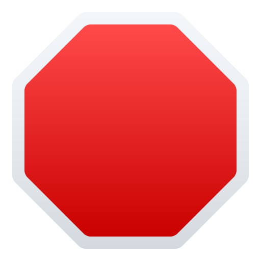 Знак «стоп» для JoyPixels 9.0