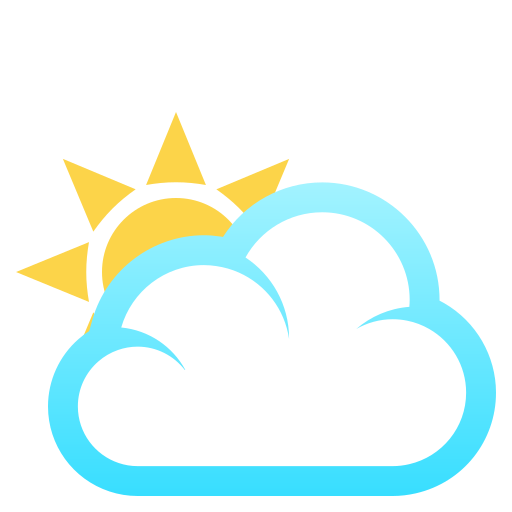 Солнце за облаком для JoyPixels 9.0