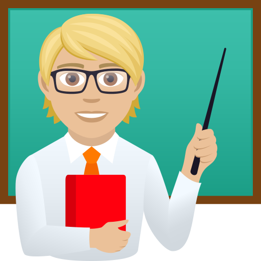 Педагог: світлий тон шкіри для JoyPixels 9.0