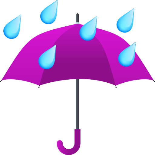 Парасолька під дощем для JoyPixels 9.0