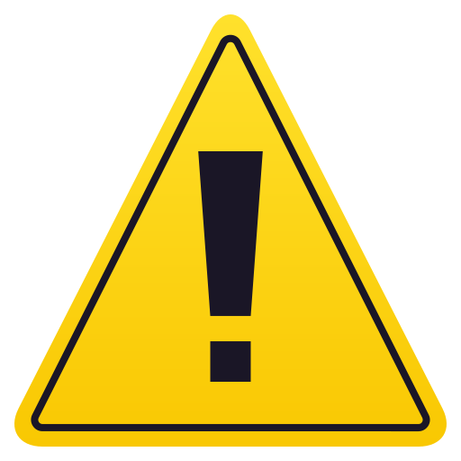 Знак предупреждения для JoyPixels 9.0