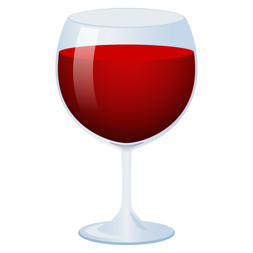 Бокал вина для JoyPixels 9.0