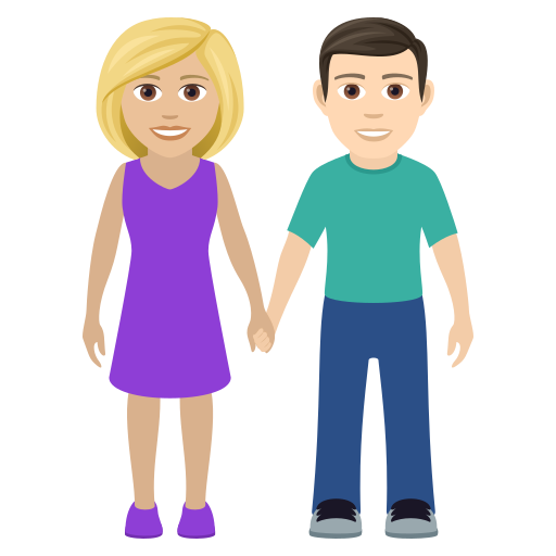 Мужчина и женщина: светлый тон кожи очень светлый тон кожи для JoyPixels 9.0