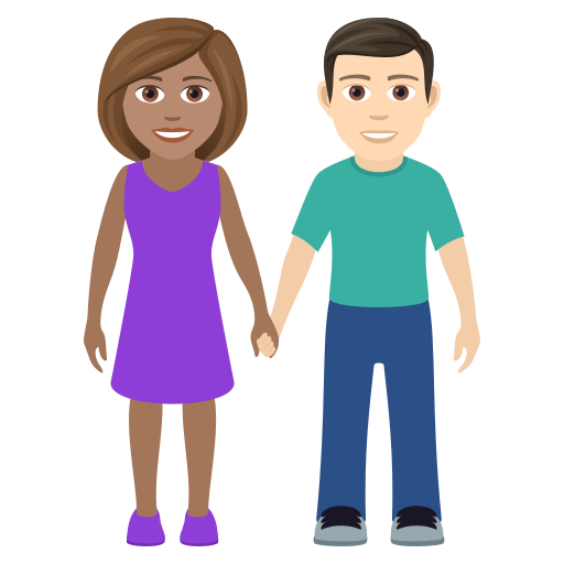 Мужчина и женщина: средний тон кожи очень светлый тон кожи для JoyPixels 9.0