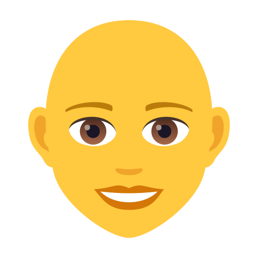 Жінка: без волосся для JoyPixels 9.0