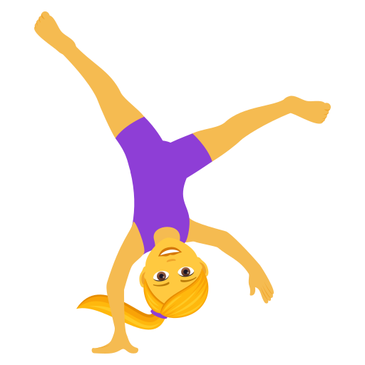 Женщина-акробат для JoyPixels 9.0