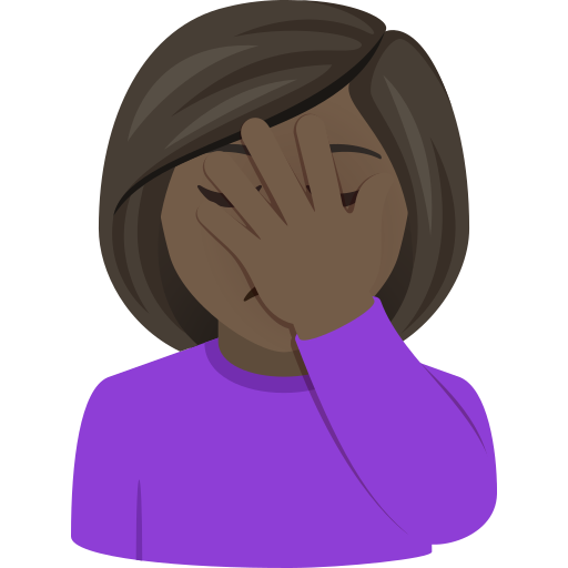 Жінка втратила дар мови: дуже темний тон шкіри для JoyPixels 9.0