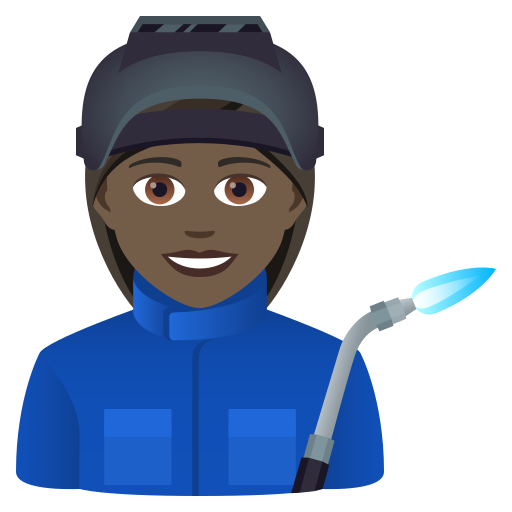 Працівник: дуже темний тон шкіри для JoyPixels 9.0