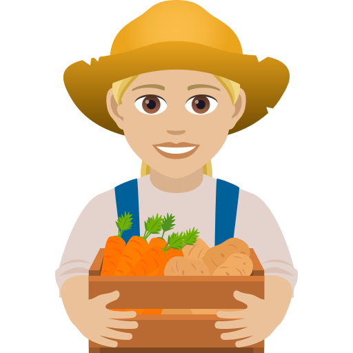 Жінка-фермер: світлий тон шкіри для JoyPixels 9.0