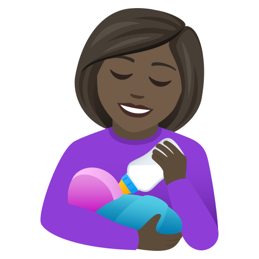 Годуюча жінка: дуже темний тон шкіри для JoyPixels 9.0