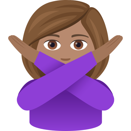 Жінка проти: середній тон шкіри для JoyPixels 9.0