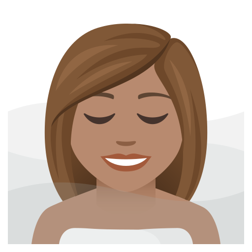 Жінка в лазні: середній тон шкіри для JoyPixels 9.0