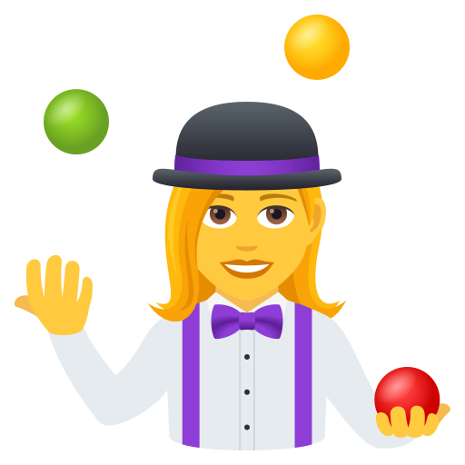 Жінка-жонглер для JoyPixels 9.0