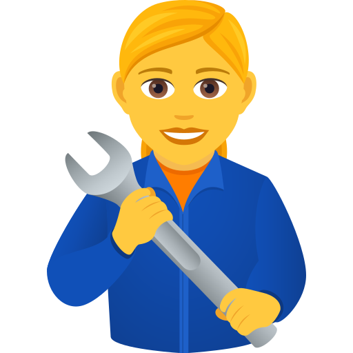 Женщина-механик для JoyPixels 9.0