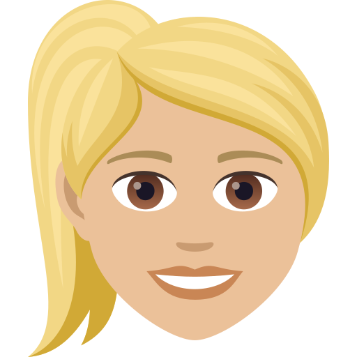 Блондинка: светлый тон кожи для JoyPixels 9.0