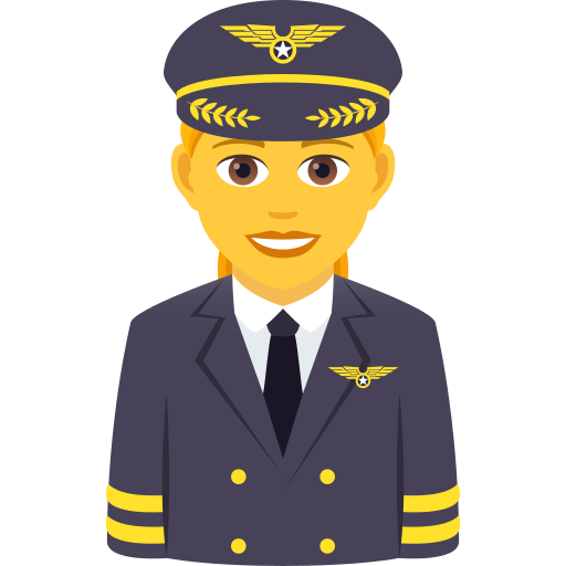 Жінка-пілот для JoyPixels 9.0