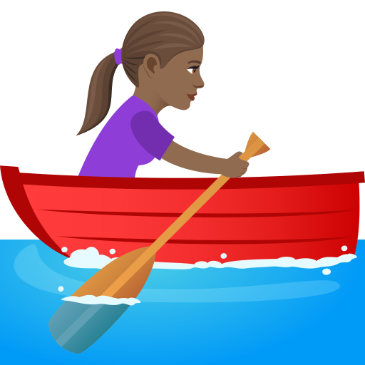 Гребчиха: темный тон кожи для JoyPixels 9.0