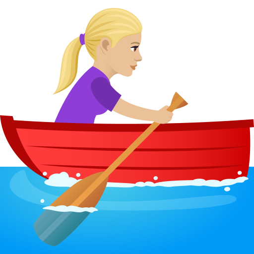 Гребчиха: светлый тон кожи для JoyPixels 9.0