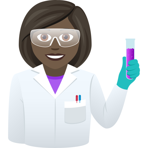 Вчений: дуже темний тон шкіри для JoyPixels 9.0