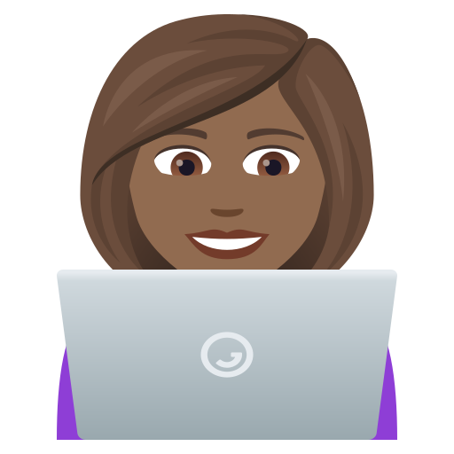 Жінка-інженер: темний тон шкіри для JoyPixels 9.0