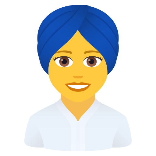 Жінка в тюрбані для JoyPixels 9.0