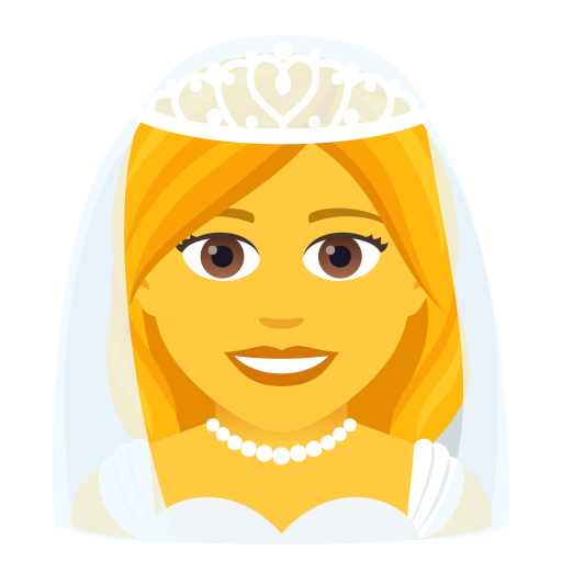 Женщина в фате для JoyPixels 9.0