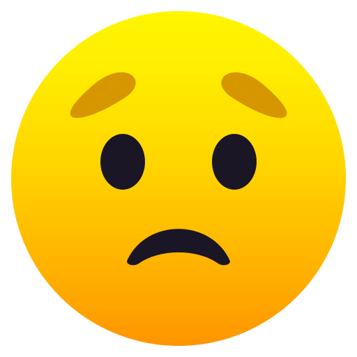 Worried Face Emoji 😟