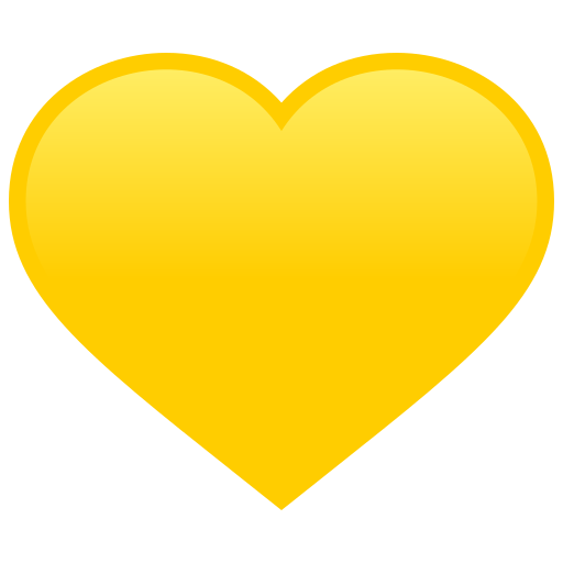 Желтое сердце для JoyPixels 9.0