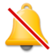 Campana Con Signo De Cancelación