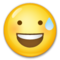 Cara Sonriendo Con Sudor Frío