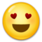 Cara Sonriendo Con Ojos De Corazón