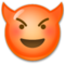 Cara Sonriendo Con Cuernos