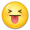 Cara Con Ojos Cerrados Y Lengua Fuera