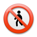 Prohibido El Paso De Peatones