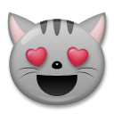 Gato Sonriendo Con Ojos De Corazón