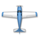 Avión pequeño que apunta hacia arriba
