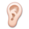 Oreja: Tono de Piel Claro