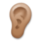 Oreja: Tono de Piel Oscuro Medio