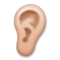 Oreja: Tono de Piel Medio