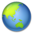 Globo Terráqueo Mostrando Asia Y Australia