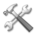 Martillo y llave inglesa