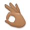 Señal De Aprobación Con La Mano: Tono de Piel Oscuro Medio