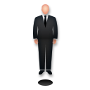 Persona De Traje Levitando