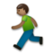 Persona Corriendo: Tono de Piel Oscuro Medio