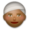 Persona Con Turbante: Tono de Piel Oscuro Medio