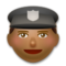 Agente De Policía: Tono de Piel Oscuro Medio