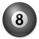 Bola Negra De Billar