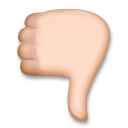Signo de pulgar hacia abajo invertido