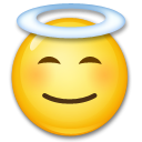 Cara Sonriendo Con Aureola