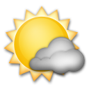 Sol Detrás De Una Nube Pequeña